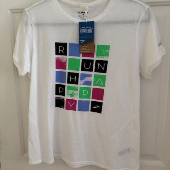 Brooks Run Women's Distance Short Sleeve T Shirt 2.0 Sz M - Picture 2 of 4